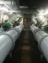 Large pipes distributing water to Searcy residents